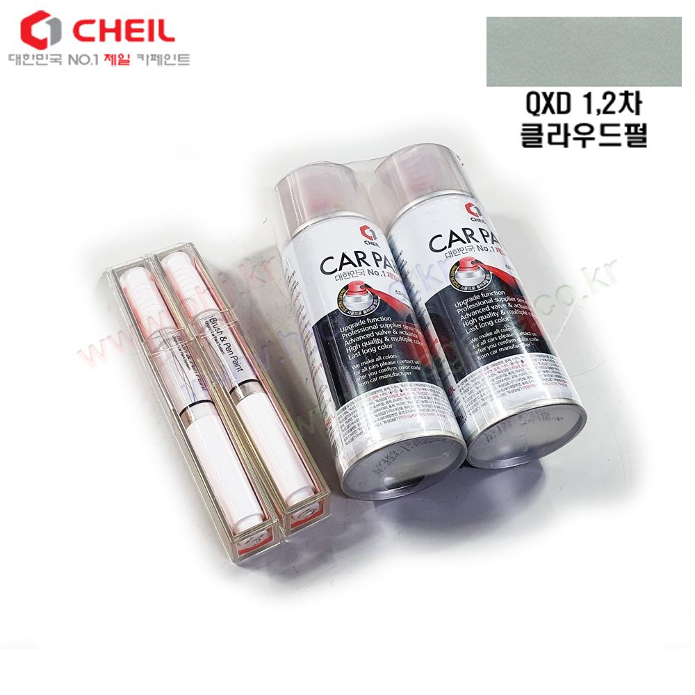 그랑콜레오스 클라우드펄 QXD 1차/2차 제일케미칼 붓펜 스프레이 붓페인트 자동차붓펜 카페인트 CHEIL